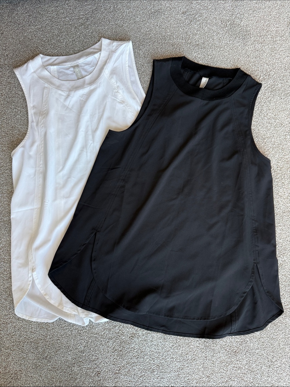 Athleta Zephyr Tanks - Set of 2 (Black & White)